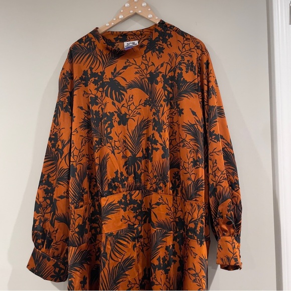 Target Future Collective Kahlana Women's Long Sleeve Mock Neck A-Line Dress, 4X - Picture 3 of 16